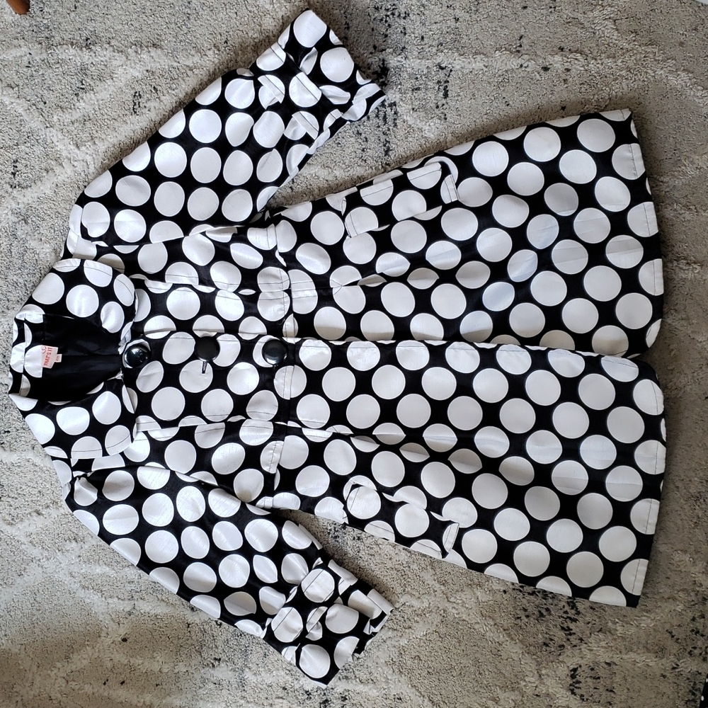 Polka dot vinatge coat